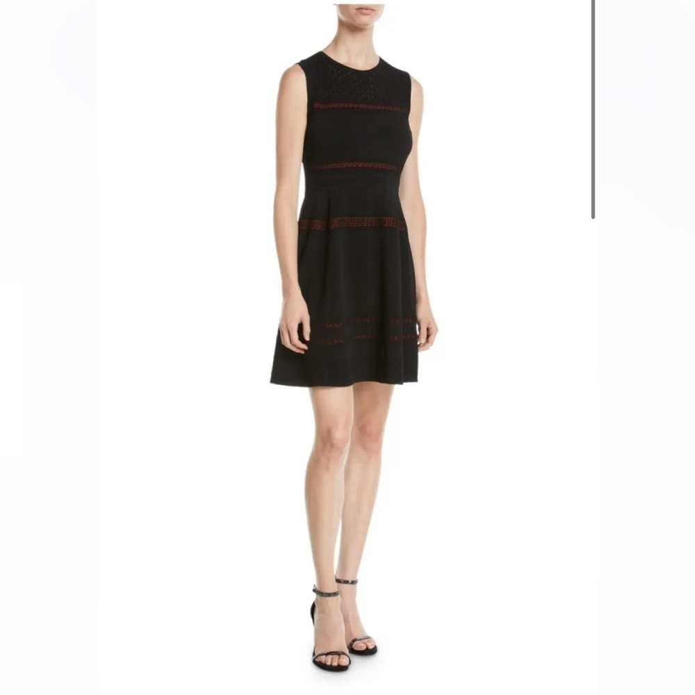 Diane Von Furstenberg Celina lace trim sleeveless dress Size Small